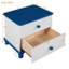 Table de bout à 2 tiroirs en bois massif Adamczak-2084389600