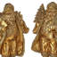 9" Resin Santa Set of 2