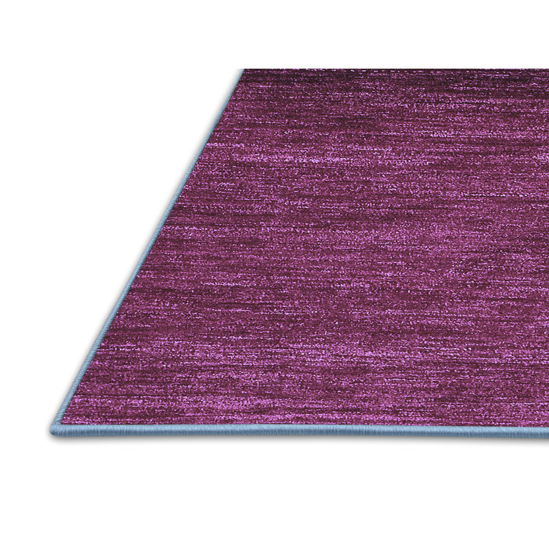 Tapis mauve en laine / polyester tissé à la machine, Rectangle 2 pi x 3 pi