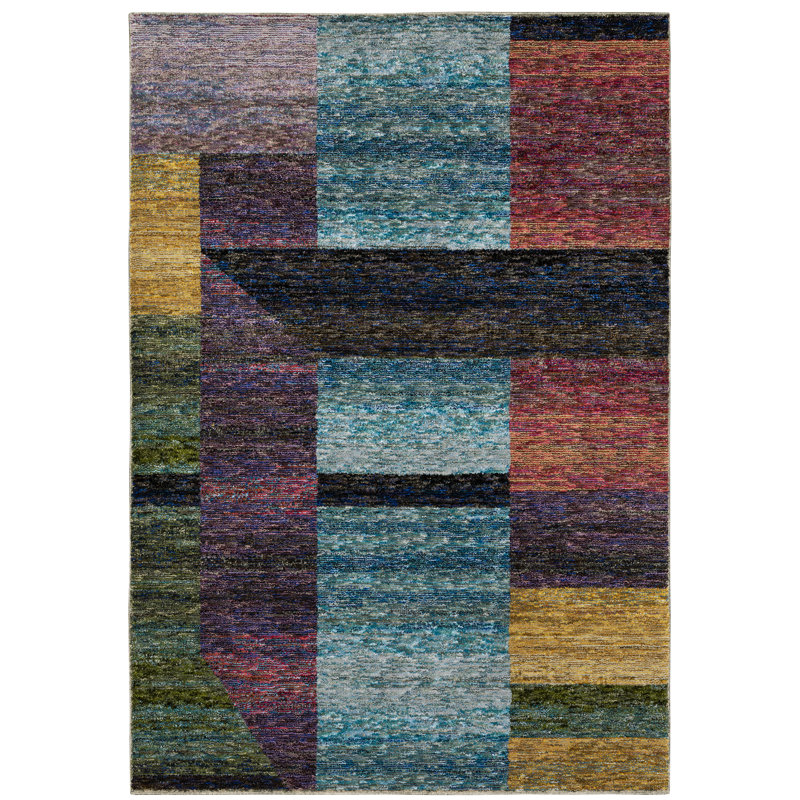 Matlock Performance Geometric Indoor Rug, Rectangle 5'3" x 7'3"