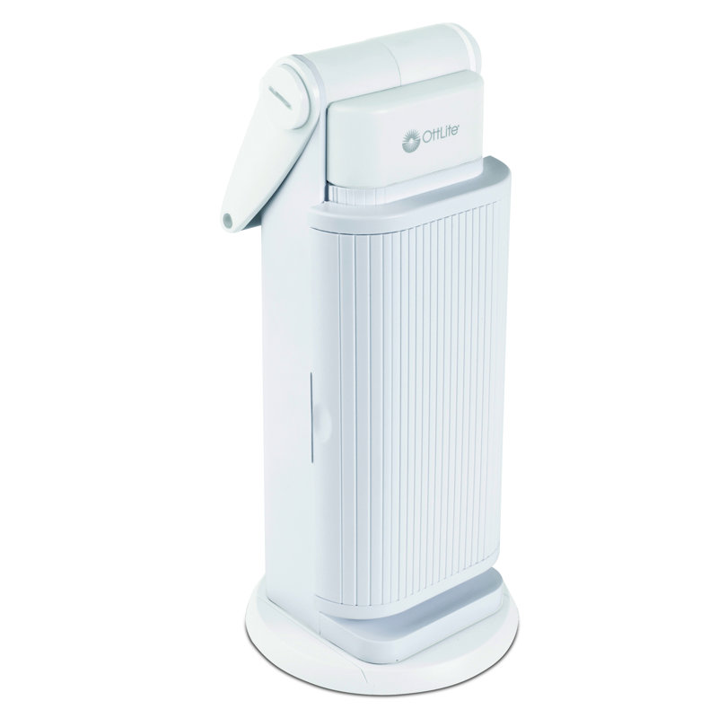 Lampe de travail loupe 13 watts avec grossissement 2X et base pivotante OttLite, Blanc