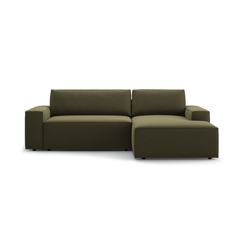 Alisbha 2 Seater Velvet Sofa Bed, Green