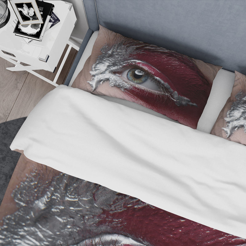 Photo retouchée - ensemble de housse de couette moderne - microfibre de polyester, Twin Duvet Cover + 2 Standard Shams