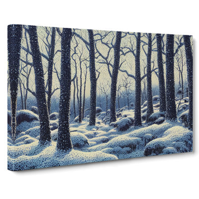 Charismatic Winter Forest - Wrapped Canvas