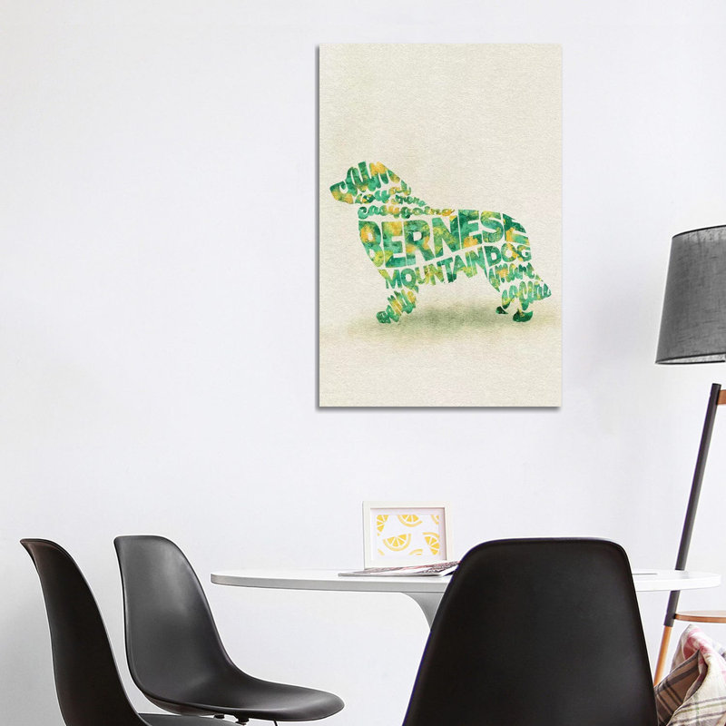 Bernese Mountain Dog by Ayse Deniz Akerman - Wrapped Canvas Print, 101.6 cm H x 66.04 cm W x 3.175 cm D