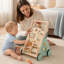 Poupée en bois multifonctionnelle Montessori