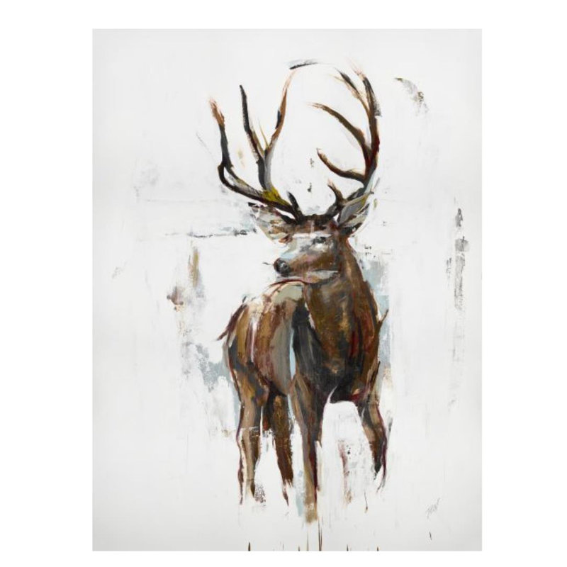 Oh Deer Print by Paul Ngo, 40" H x 30" W, Glass Coat