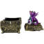 Metallic Twilight Dragon Holding Rune Key On Treasure Chest Trinket Box