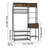 Hall Tree, 70.9 in Coat Rack with Shoe Bench & 2 Drawers, 3-in-1 Freestanding Shoe Rack Storage Organizer with Bookshelf & Wire Shelf, Steel Frame Entrance Coat Holder for Entry, Bedroom, Closet