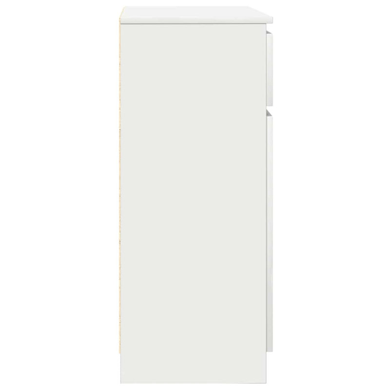 Sideboard With Drawer 71X35x84 Cm Engineered Wood, White