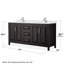 Daria 72'' Double Bathroom Vanity with Quartz Top-100481785-100481786-100501903