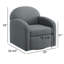 Chaise pivotante Edie avec rotation à 360 degrés et sièges à ressorts moelleux pour un confort et un style ultimes-449813313