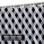 Rideau de douche noir à motif abstrait en toile de vichy noire avec 12 crochets-320480258