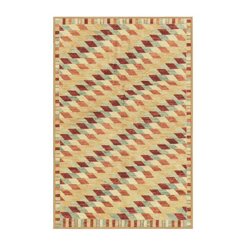 Tapis abstrait moderne 3423, Rectangle de 2 pi x 3 pi