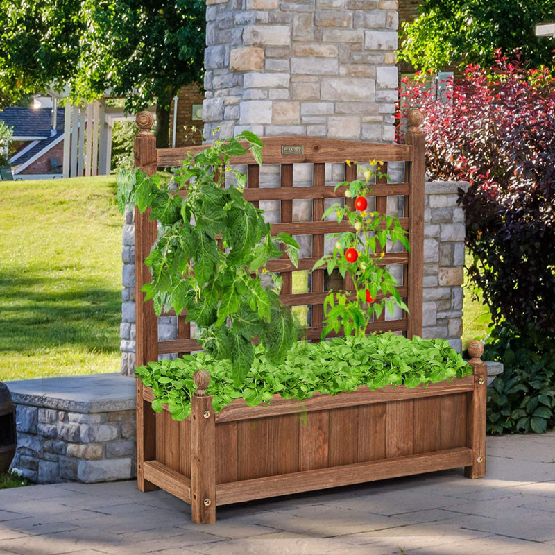 Aadith Wood Planter Box