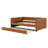 Full XL Size Upholstered Daybed With Trundle And LED-1286392872