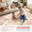 Vintage Floral Machine Washable Area Rug with Non-Slip Backing-989910810-976889818