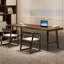 Bureau rectangulaire en bois massif noyer-119723932