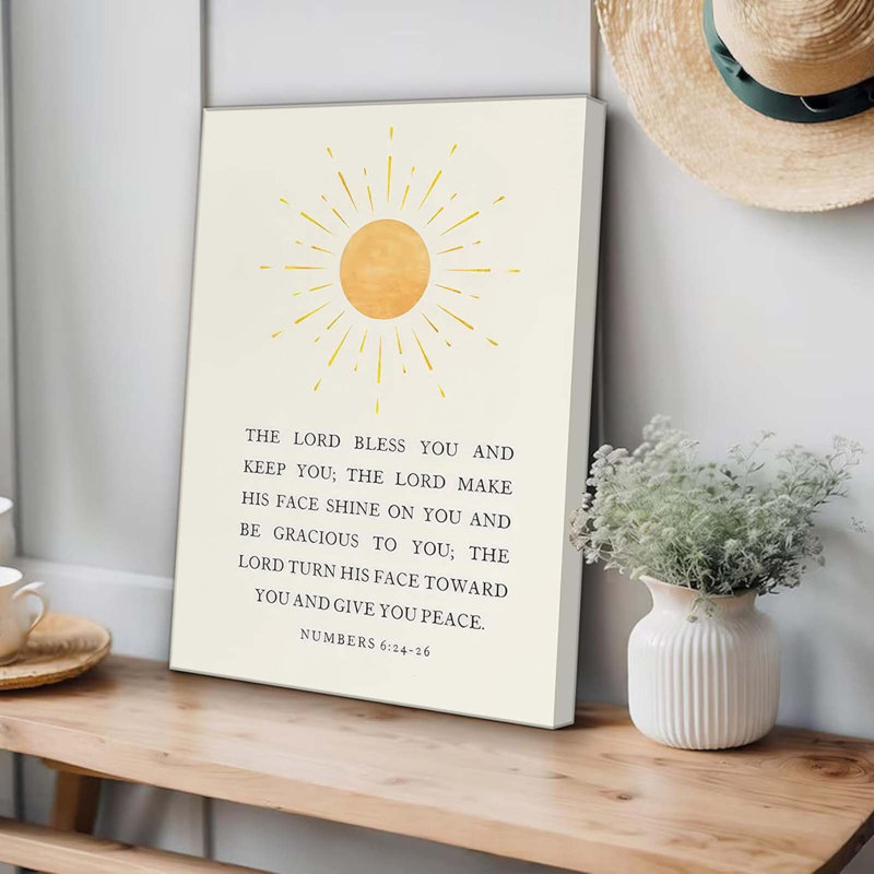 6:24-26 Bible Verse Painting Picture Wall Decor 30x40cm