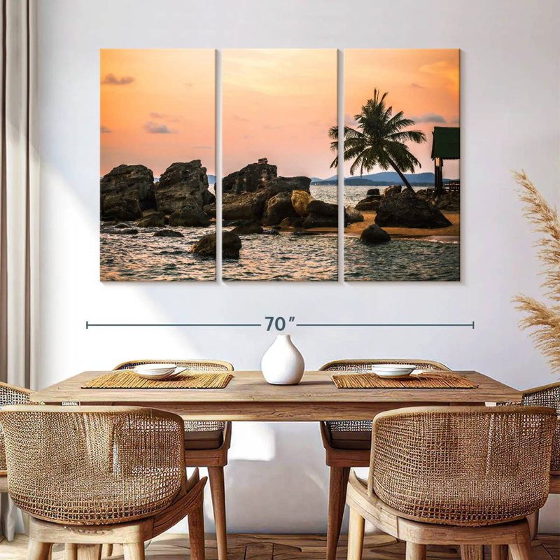 Phu Quoc Gillard, coucher de soleil, H 42 po x l 65 po