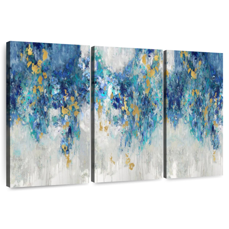 Avery Charmed With Blues, 28" H x 45" W