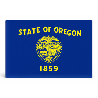 State of Oregon Flag (1859) — Landscape Canvas Wall Art