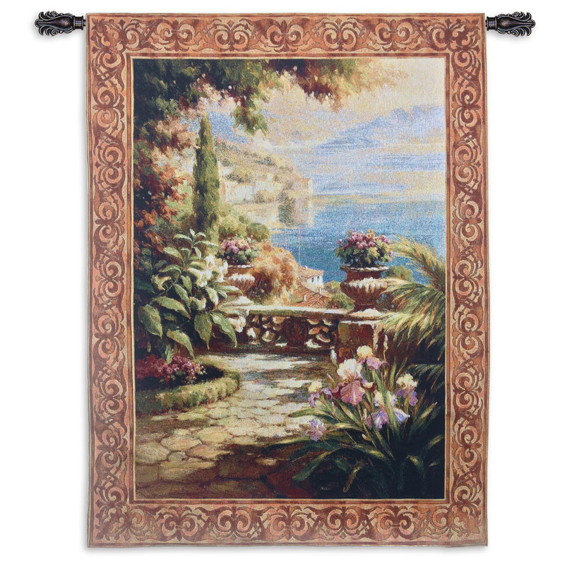 Paysage urbain, paysage, paysage marin, tapisserie Terrazo I