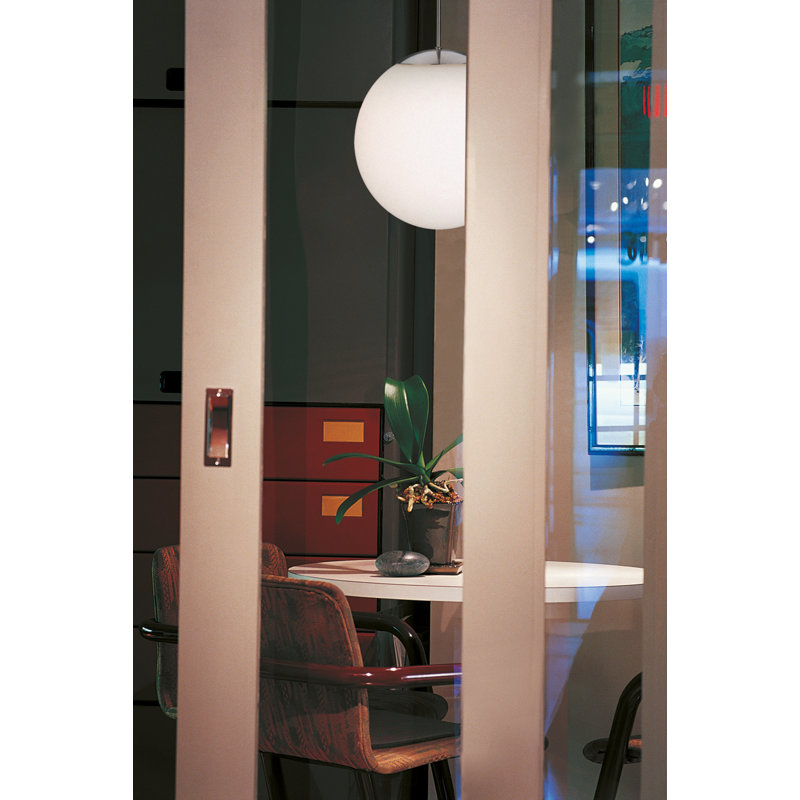 GLOBE 1 - Light Brushed Steel Sphere Pendant