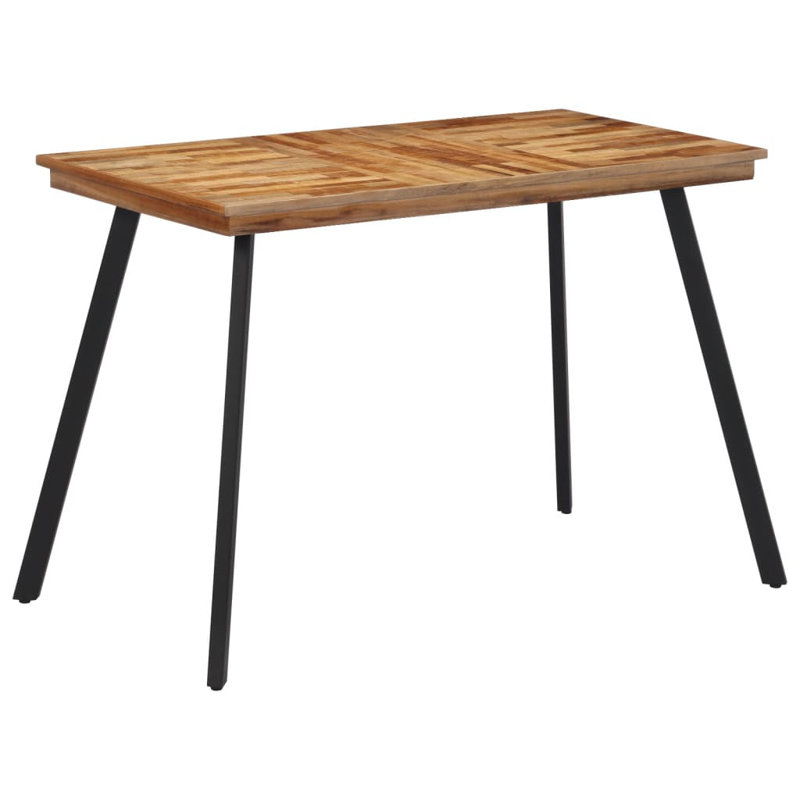 Princeton Teak Metal Base Dining Table, H76 x L120 x W62cm