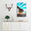 Penarth Pier Pavilion In Wales Abstract Art - Wrapped Canvas-55339422