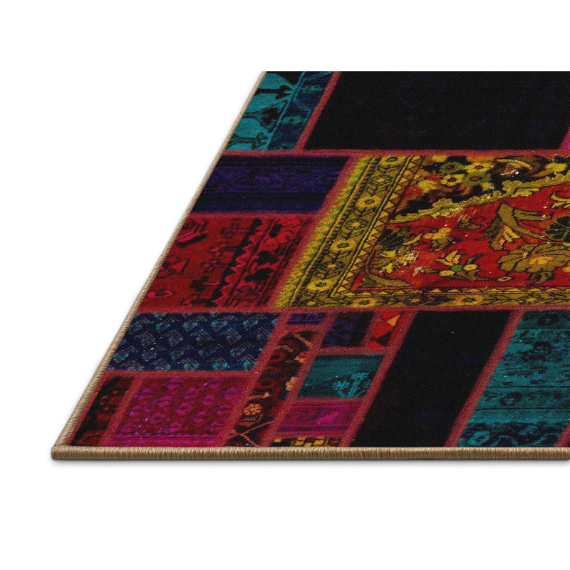 Abstract Indoor Rug, Rectangle 7' x 10'