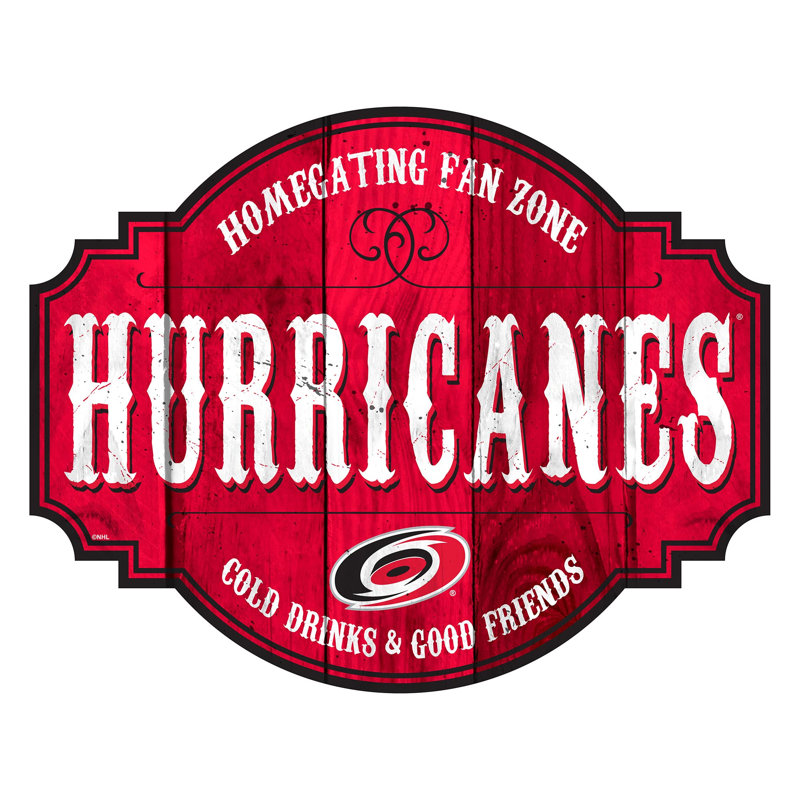 Rustic Entertainment Wall Decor, Carolina Hurricanes