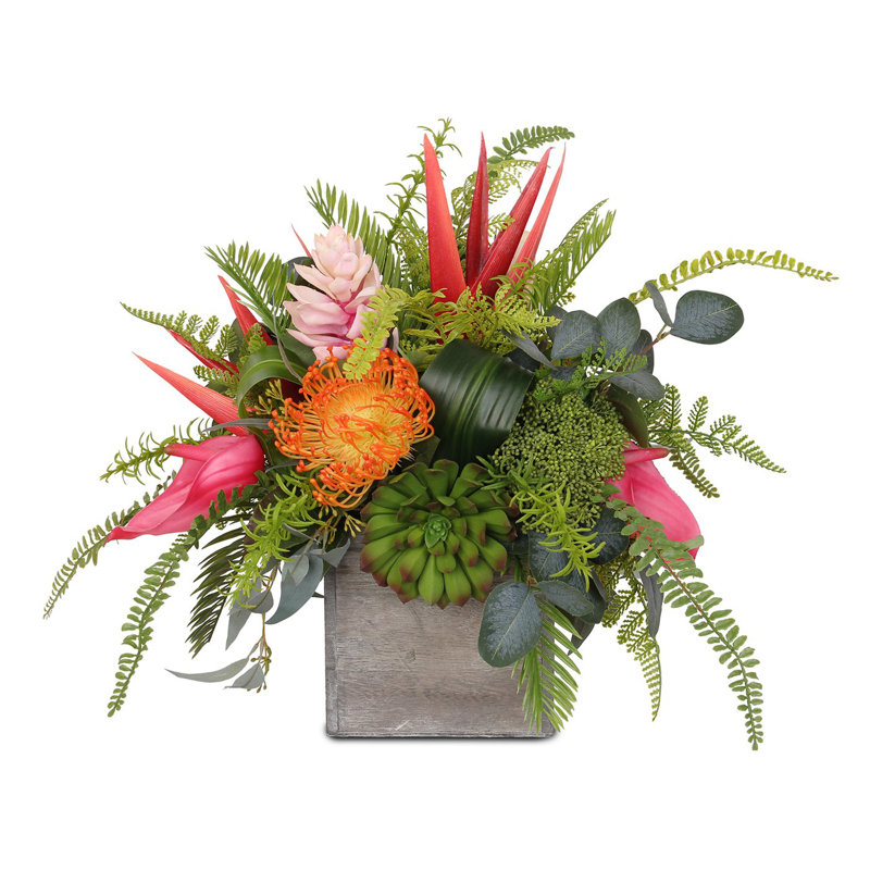Polysilk Arrangement in Pot