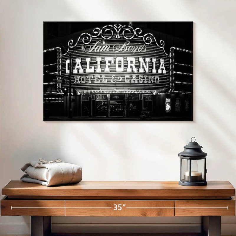 Tergel, Californie, hôtel et casino, H 16 po x l 24 po