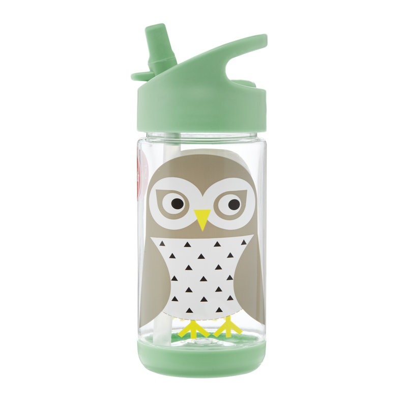 3 Sprouts - Bouteille d'eau pour enfants - Bouteille d'eau 12 oz - Hibou