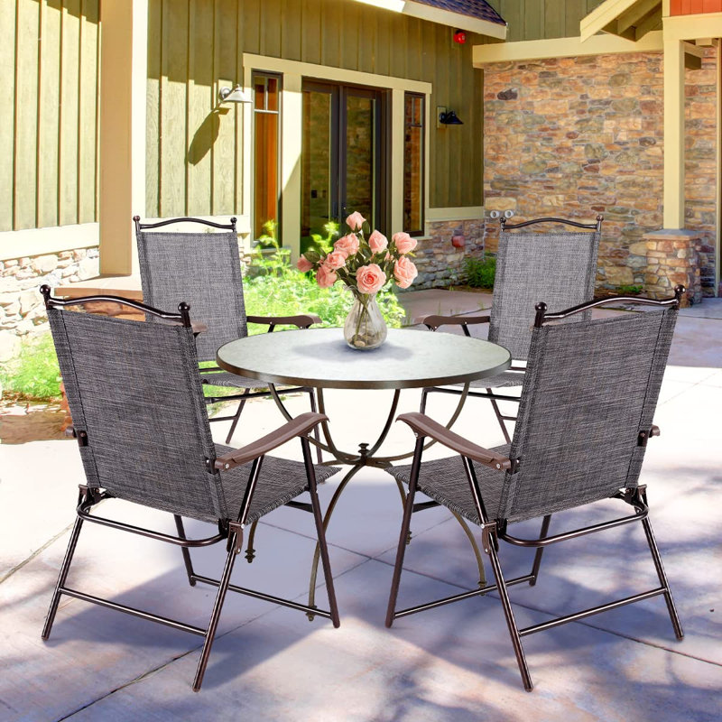 Martelle Folding Camping Chair, Grey