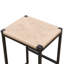 Set Of 2 Backless Bar Stools For Kitchen Counter Paper Rope Woven Dining Chairs For Home & Kitchen (Paper Rope Backless)