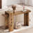 Modern Console Table for Entryway, Floating Visual Entrance Sofa Table, 63-Inch, for Living Room, Foyer, Hallway, Natural Oak-292157079