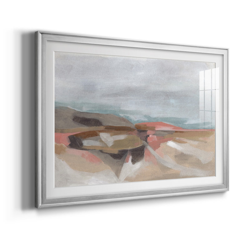 Tectonic Plateau I - reproduction de cadre photo, Argent, L 30,5 po x H 22,5 po