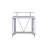 Nypho Antique White& Black Finish Writing Desk (Not Including Office Chair)-854983158