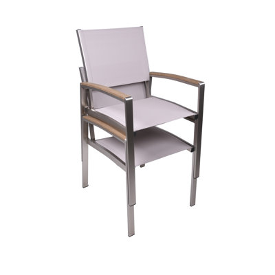 Lillianne Stackable Outdoor Patio Dining Armchair