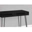 Bureaux pour bureau personnel | Bureau d'ordinateur moderne de 40 po avec 2 casiers | Rangement gauche / droite | Stratifié noir et métal | Noir | Panneau de particules