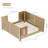 Square Gold Napkin Paper Towel Holder