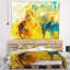 Tapisserie abstraite de collage jaune-28484923