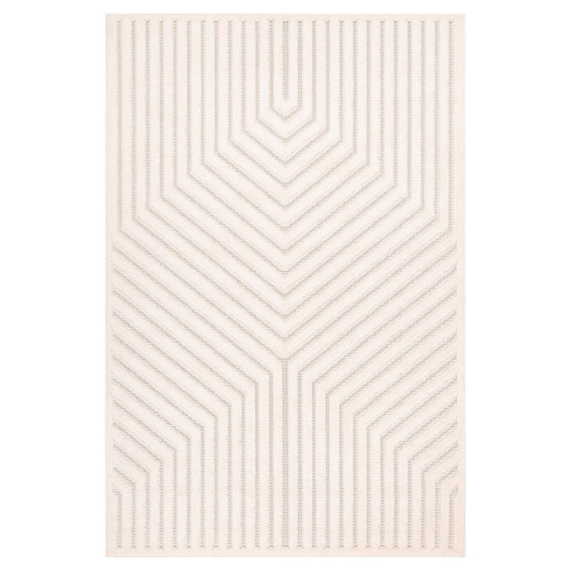 Modern Geometric Area Rug, Rectangle 6'7" x 9'2"