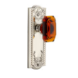 Grandeur Parthenon Plate Passage with Baguette Crystal Door Knob