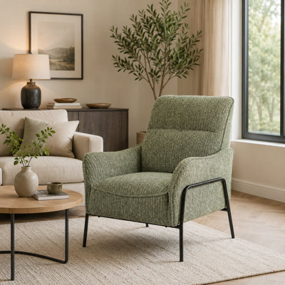 Modern Upholstered Accent Armchair
