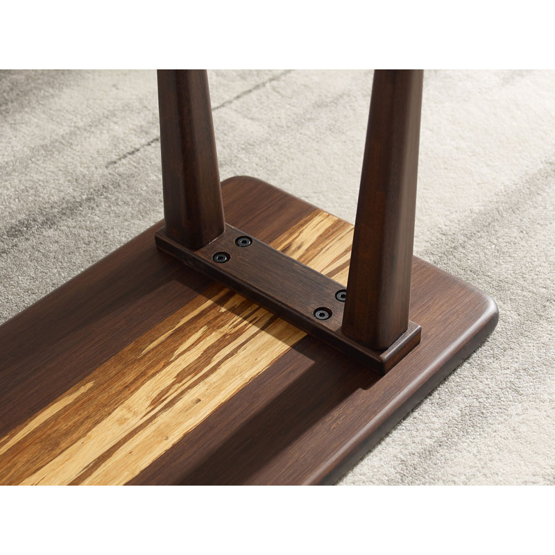 Rabideau Solid Wood Bench, Chocolate