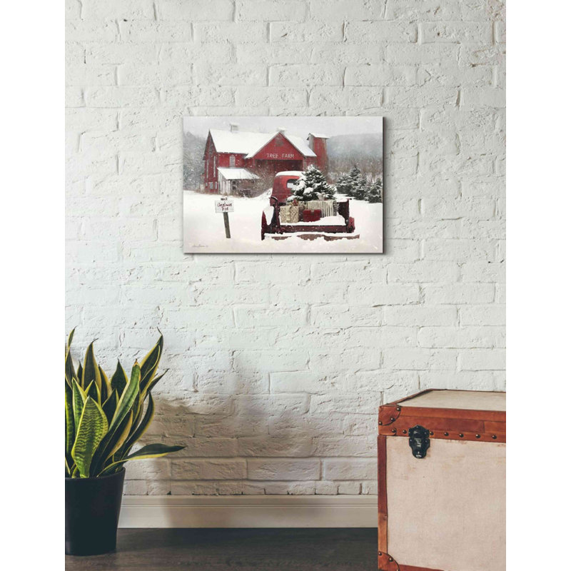 «Tree Farm Christmas» par Lori Deiter, art mural sur toile, H 18 po x l 26 po x P 0,75 po