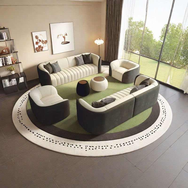 Business in-line negotiation sofa in a professional meeting room setup